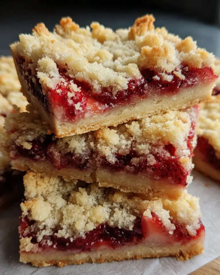 Strawberry Crumble Buttery Bars: A Delightful Dessert!