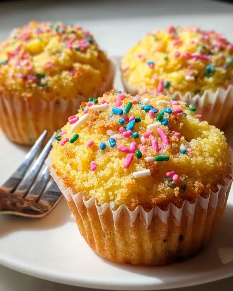 Funfetti Cornbread Muffins Sprinkles will Delight You!