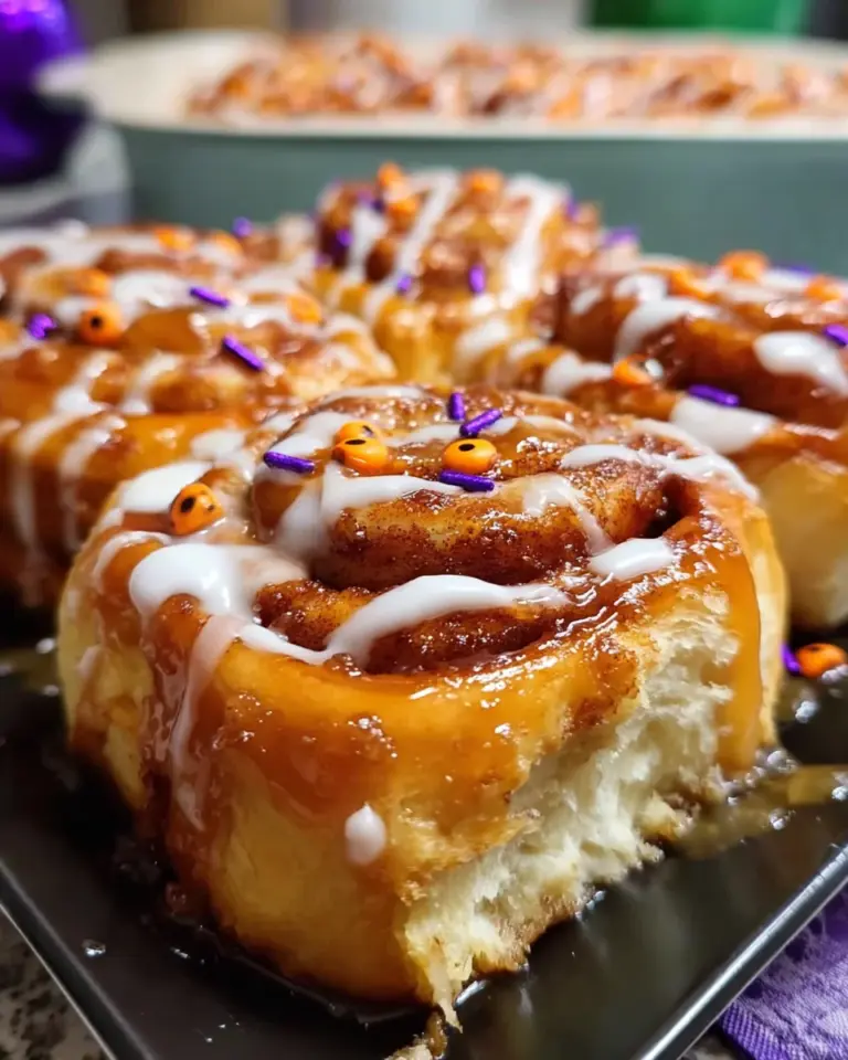 Halloween Cinnamon Rolls