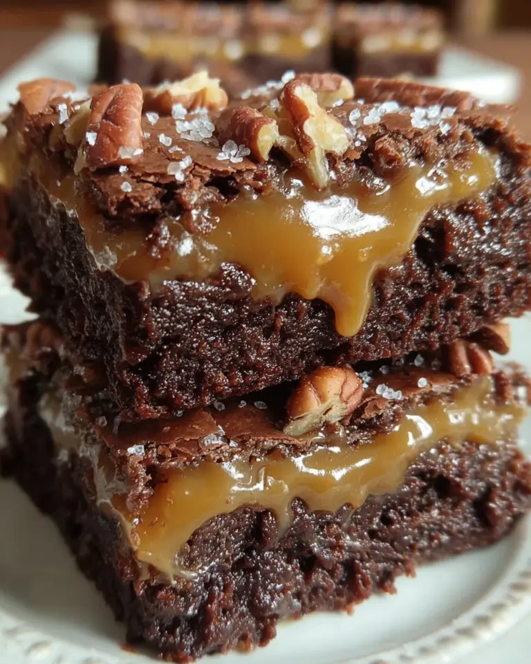 Cake Mix Caramel Brownies