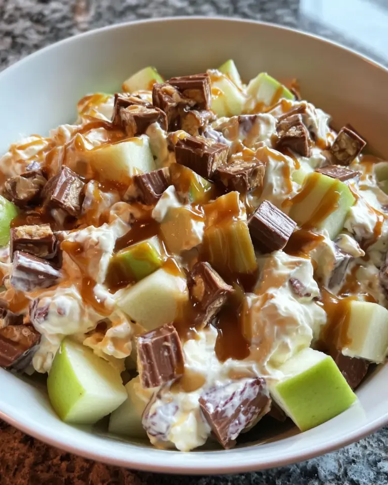 Snickers Caramel Apple Salad: A Must-Try Delight!