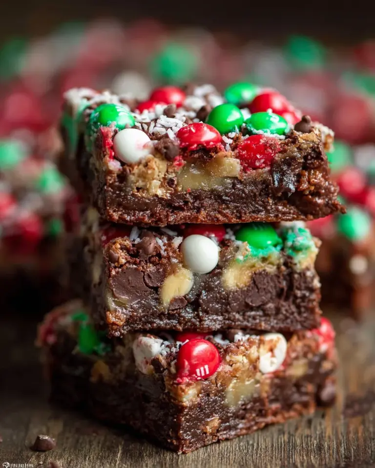 Christmas Magic Layer Brownie Bars