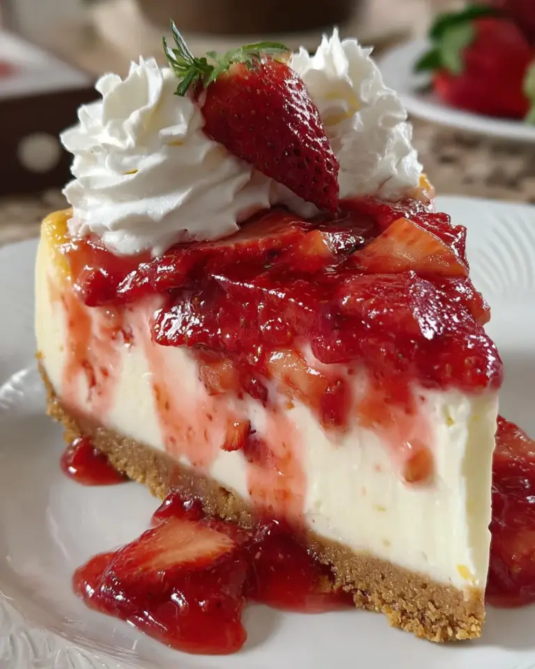 Strawberries Cream Cheesecake Swirled: Indulge Today!