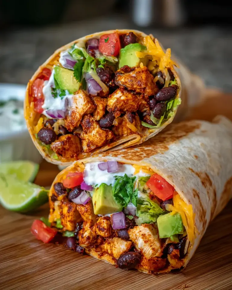 Cajun Black Bean Chicken Burritos