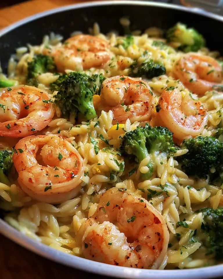 Creamy Orzo Shrimp Broccoli: A Flavorful Dinner Delight