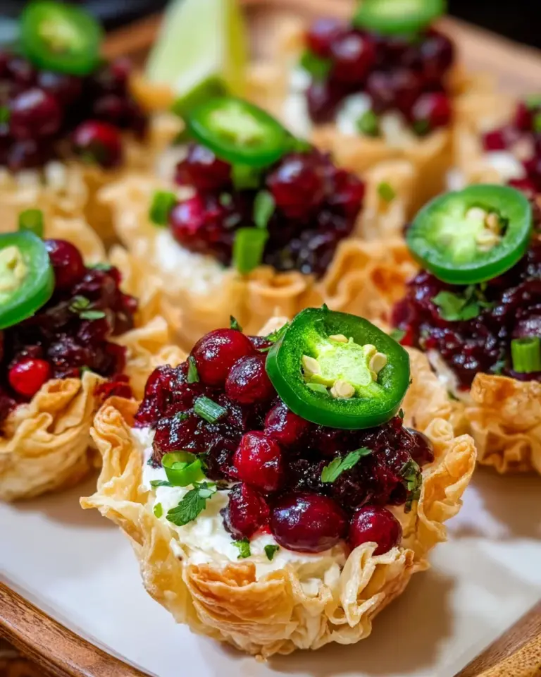 Cranberry Jalapeño Dip Tarts: A Flavorful Delight to Try!