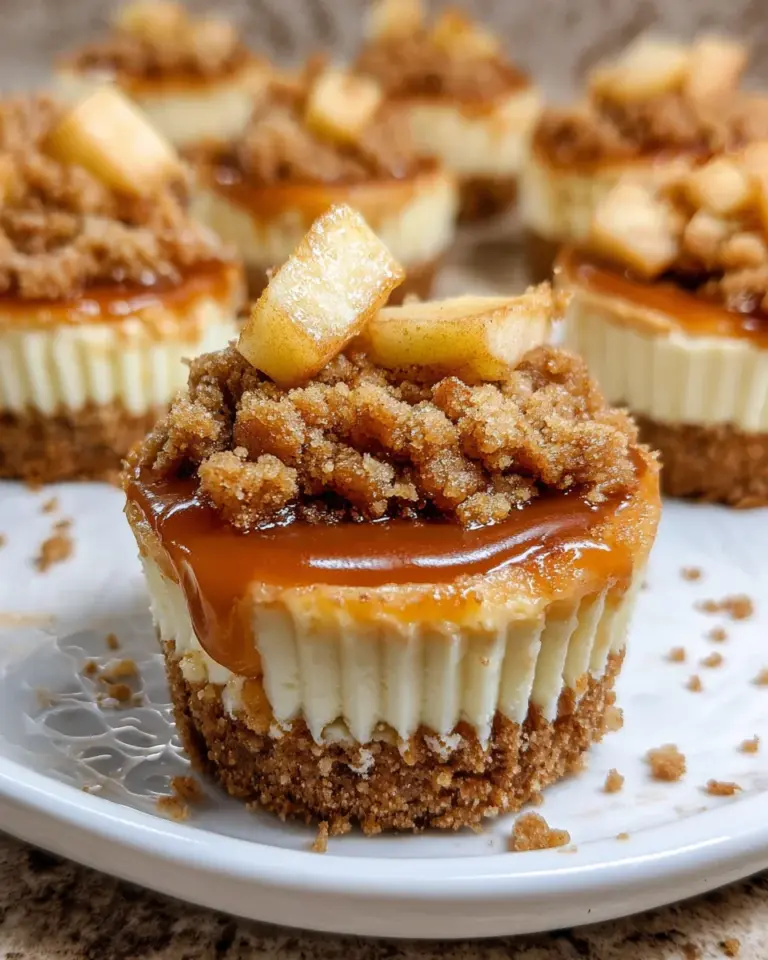 Caramel Apple Crisp Cheesecake