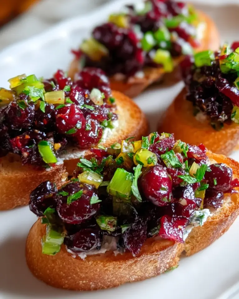 Cranberry Jalapeño Tapenade Crostini: Delightful Recipe!