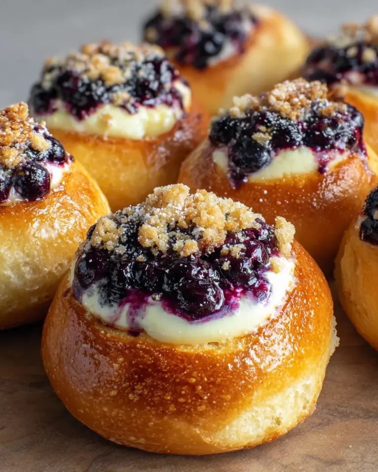 Blueberry Cheesecake Brioche Buns: A Decadent Delight!