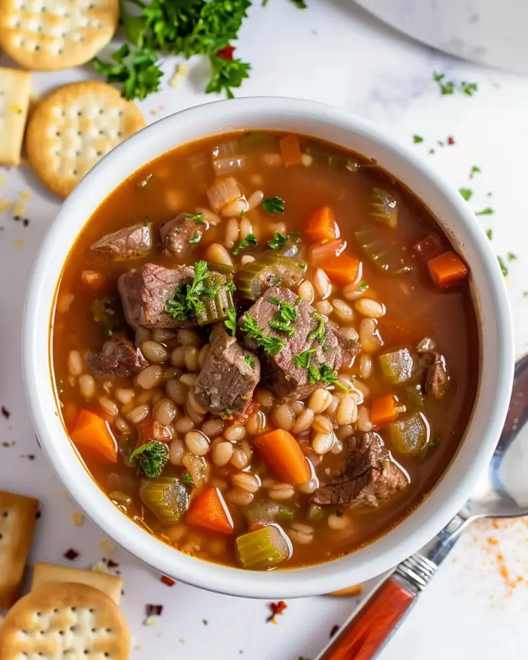 Beef Barley Vegetable Soup: A Cozy Comfort Dish Today!
