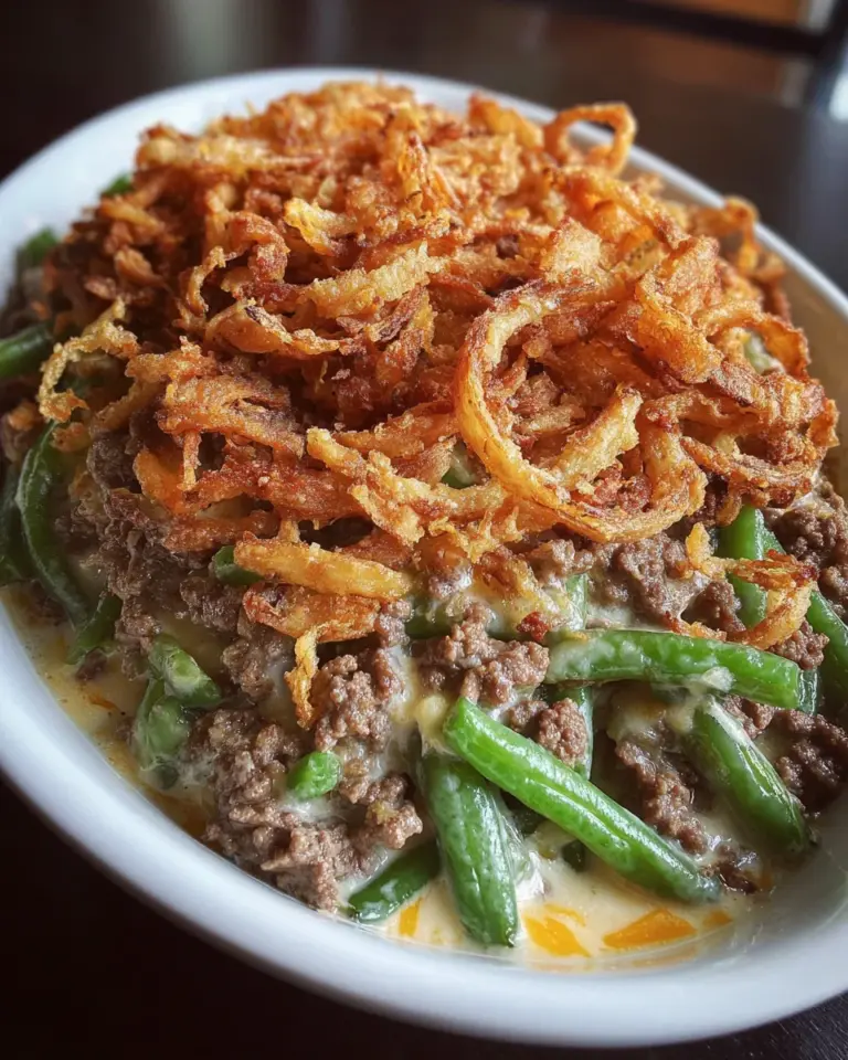 Hamburger Green Bean Casserole