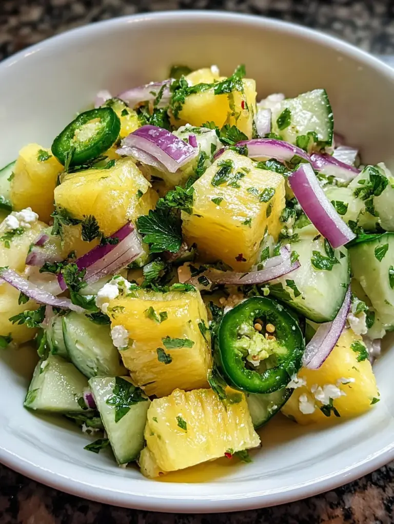Pineapple Cucumber Salad