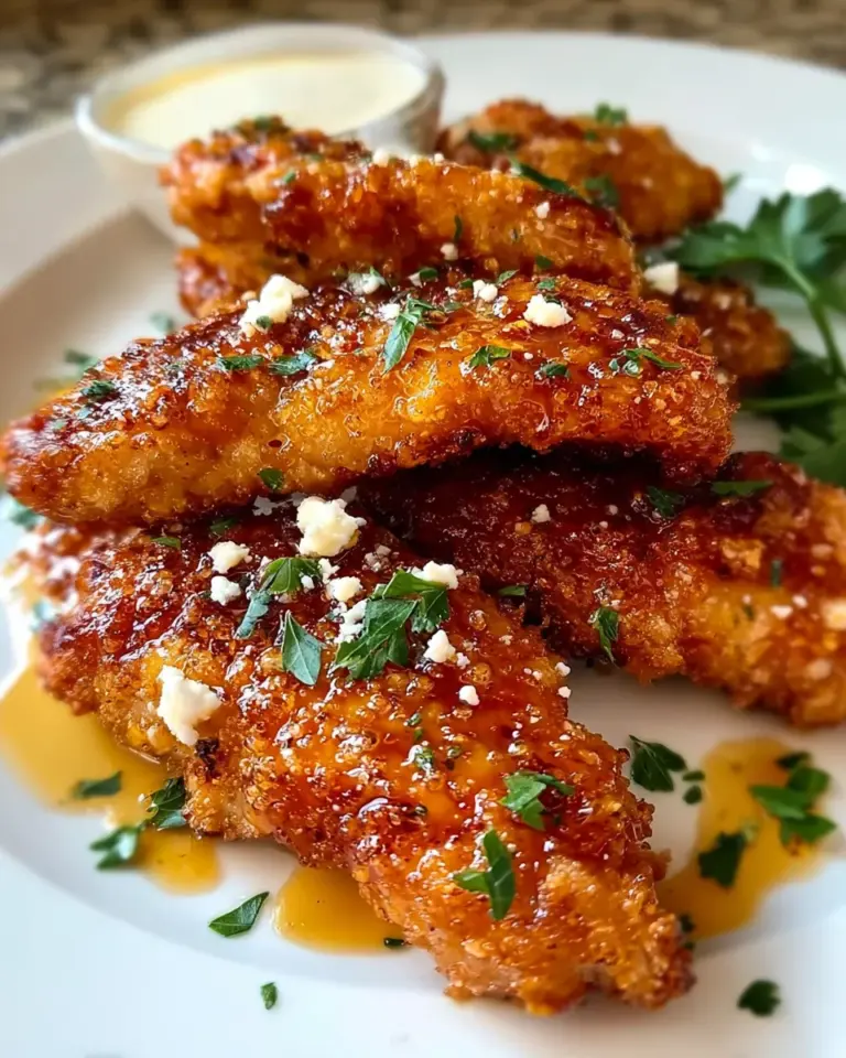 Crispy Hot Honey Feta Chicken