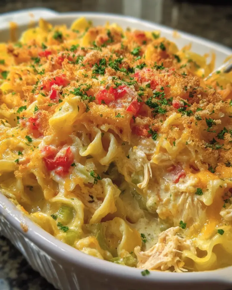 Chicken Cheddar Noodle Bake: A Comforting Delight!