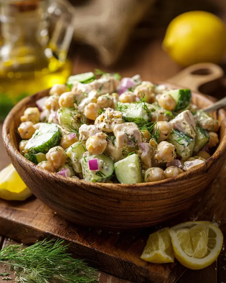 Healthy Tuna Garbanzo Bean Salad