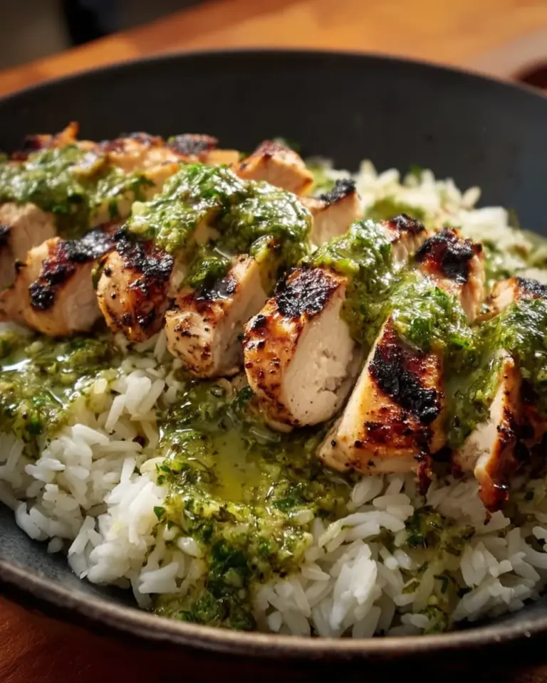 Peruvian Chicken with Aji Verde & Cilantro Rice