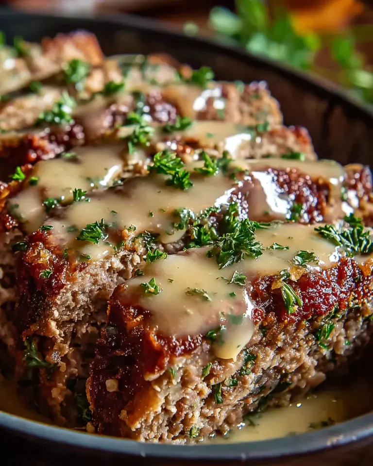 Garlic Parmesan Chicken Meatloaf