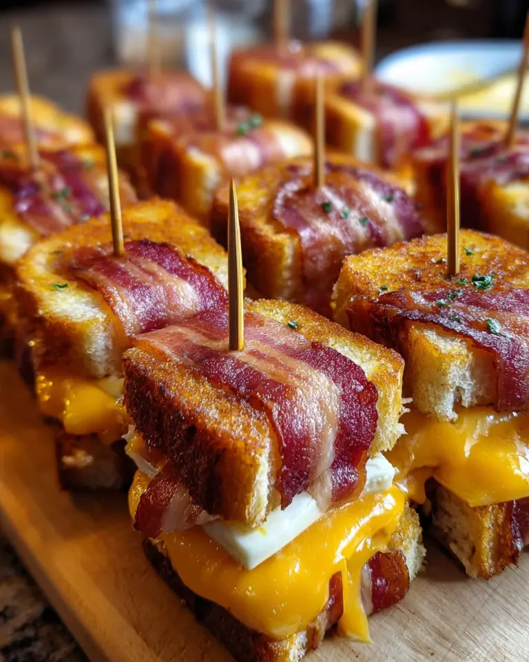 Bacon Wrapped Grilled Cheese Fingers