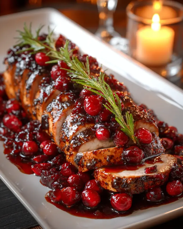 Cranberry Glazed Pork Tenderloin
