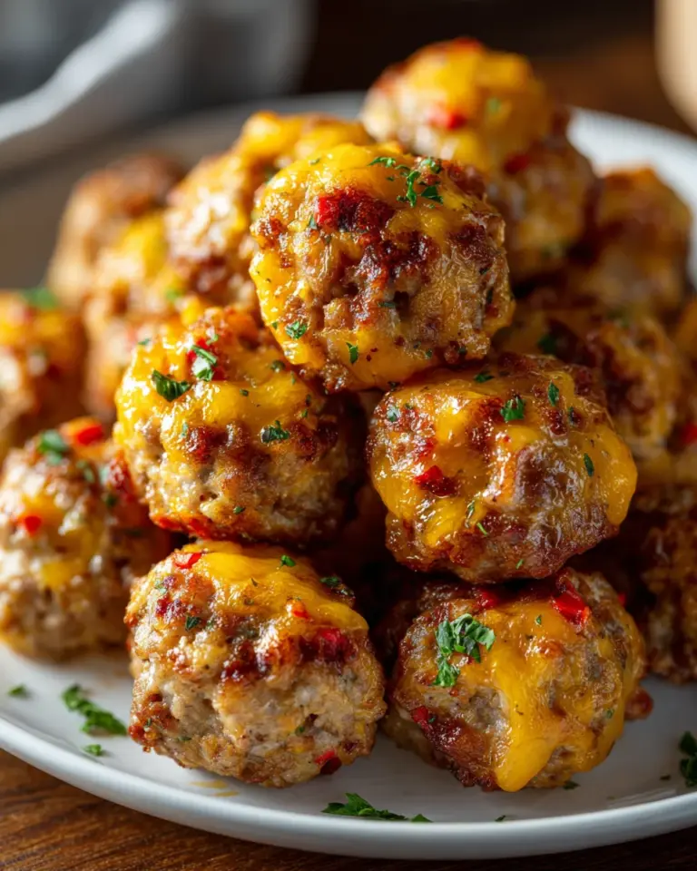 Rotel Cream Cheese Sausage Balls