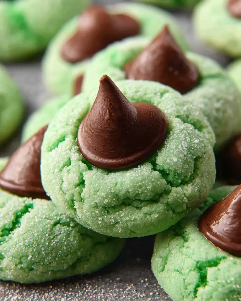 Grinch Cookies Hershey Kiss