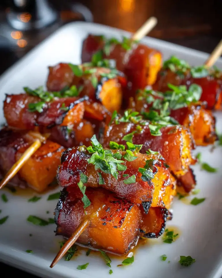 Sweet Potato and Bacon Skewers Recipe That Delights!