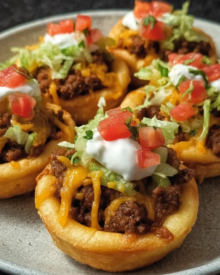 Cheesy Taco Cups Snack Bake