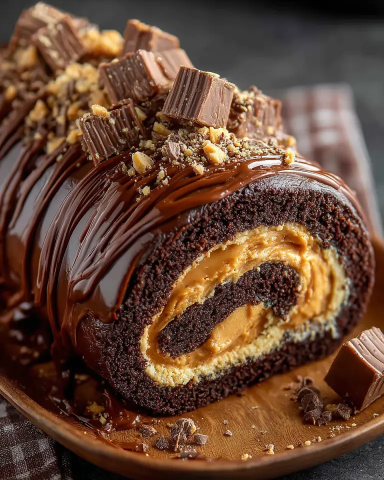 Peanut Butter Cup Chocolate Roll