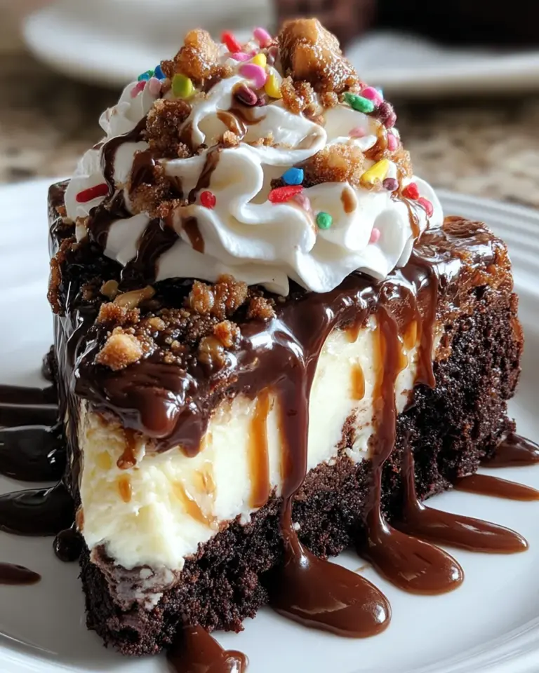 Heavenly Hot Fudge Sundae Brownie