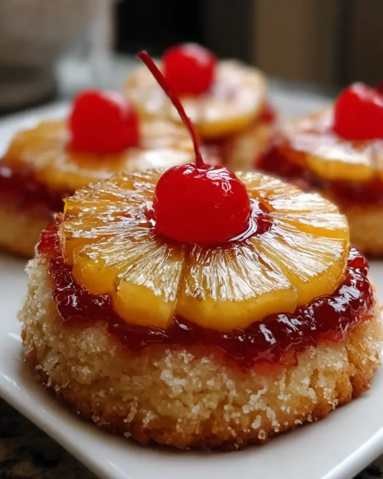 Pineapple Upside Down Sugar Cookies