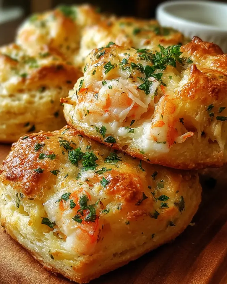 Savory Shrimp Crab Biscuit Melts