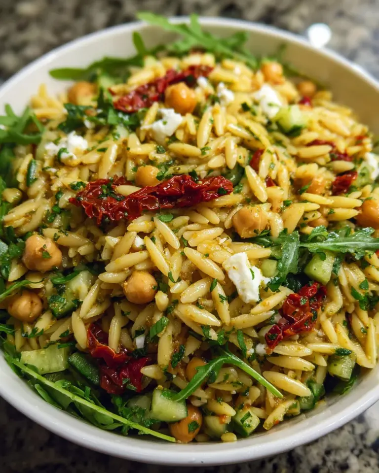 Sun Dried Tomato Orzo Pesto