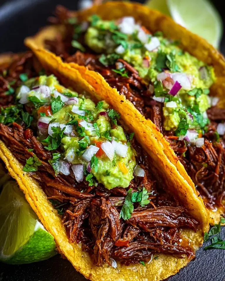 Viral Crispy Shredded Beef Tacos with Guacamole, Monterey Jack & Lime Zest
