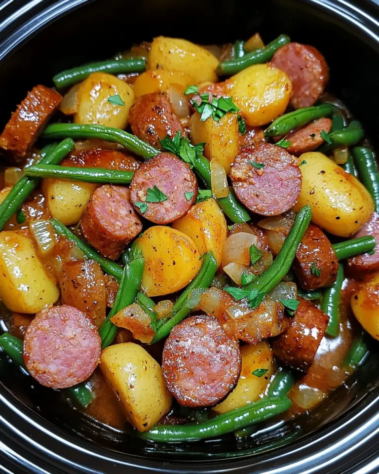 Crockpot Kielbasa and Green Beans: Easy Dinner Delight!