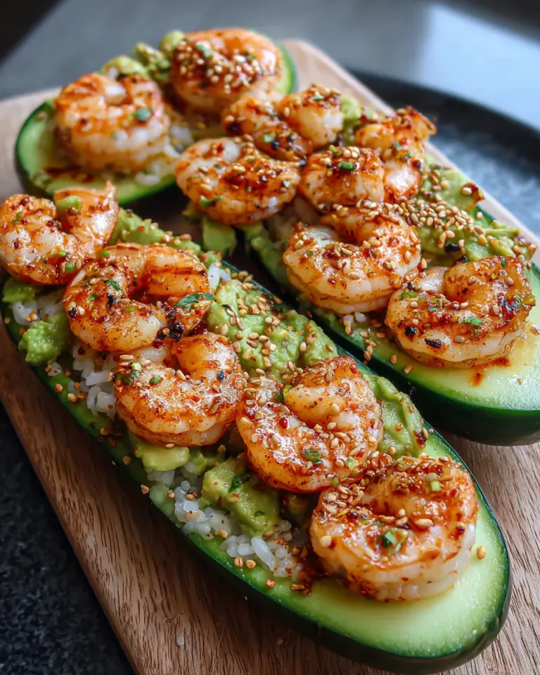 Shrimp Avocado Cucumber Boats: A Flavorful Delight!