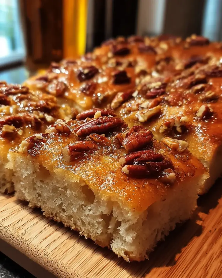 Sticky Pecan Focaccia Bread: Indulge in this Sweet Delight!