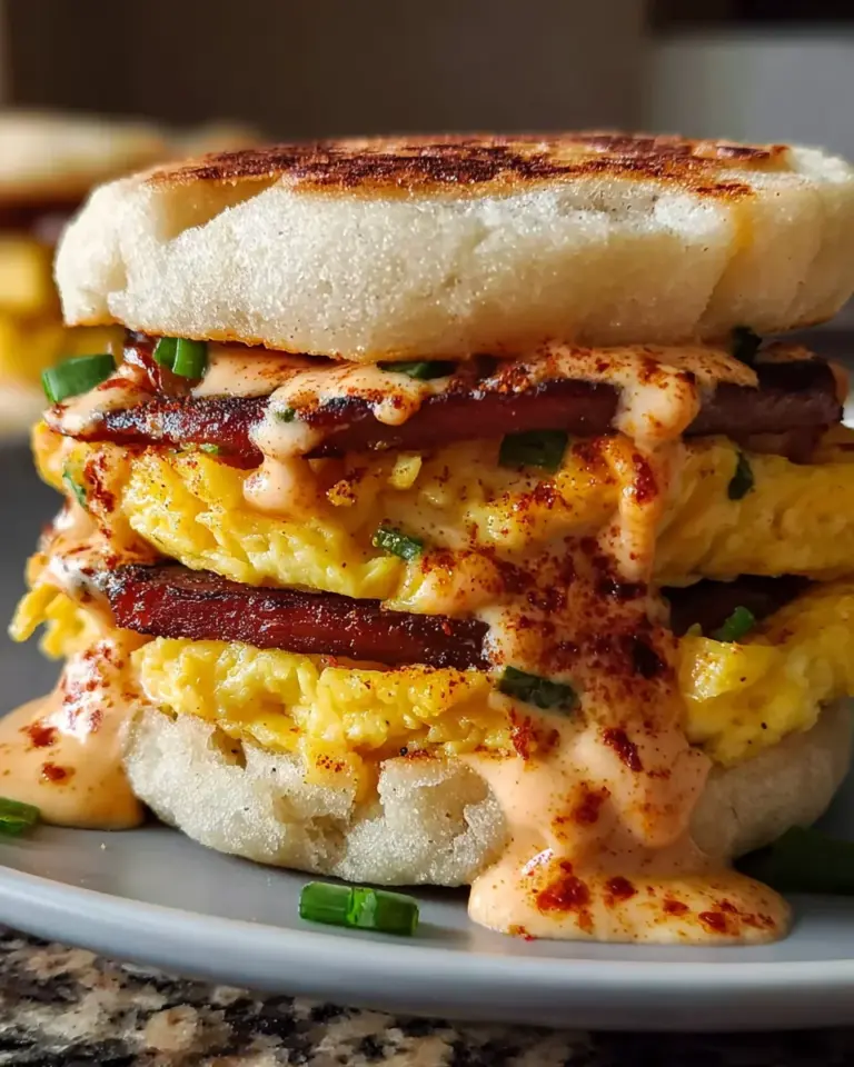 Spicy Chipotle Egg Breakfast Sandwiches