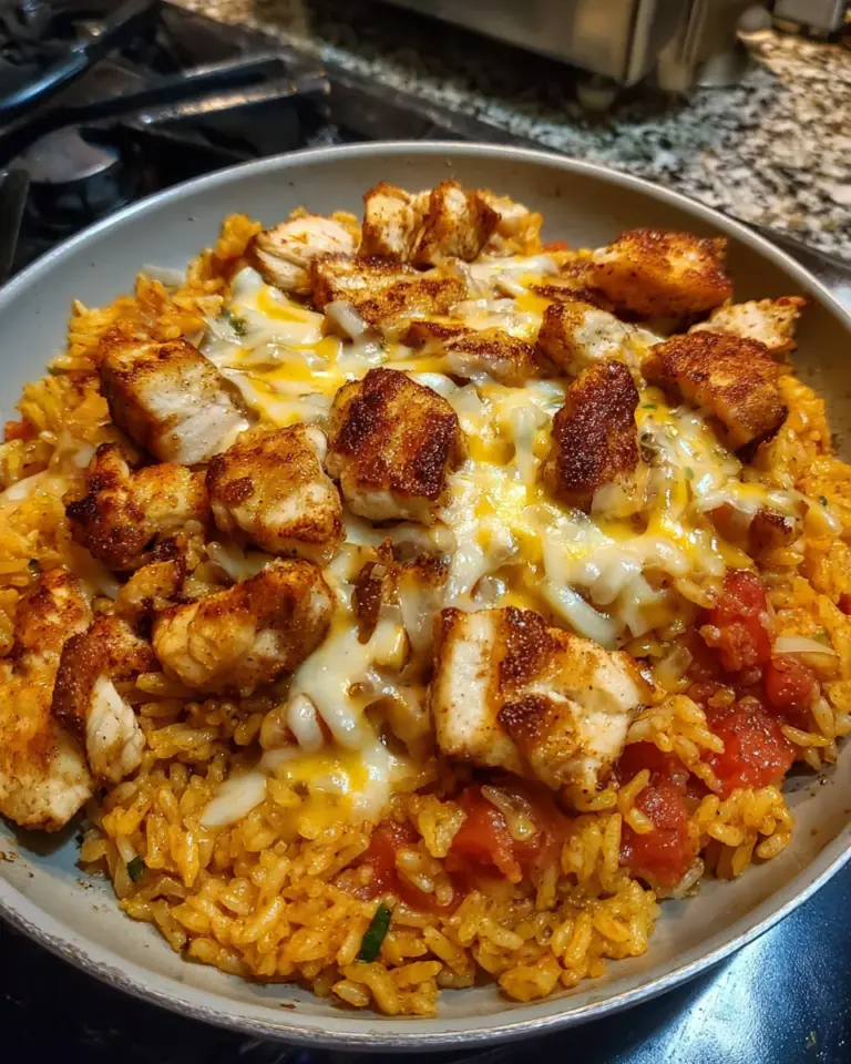 Queso Chicken & Rice Skillet: A Creamy Delight Awaits!