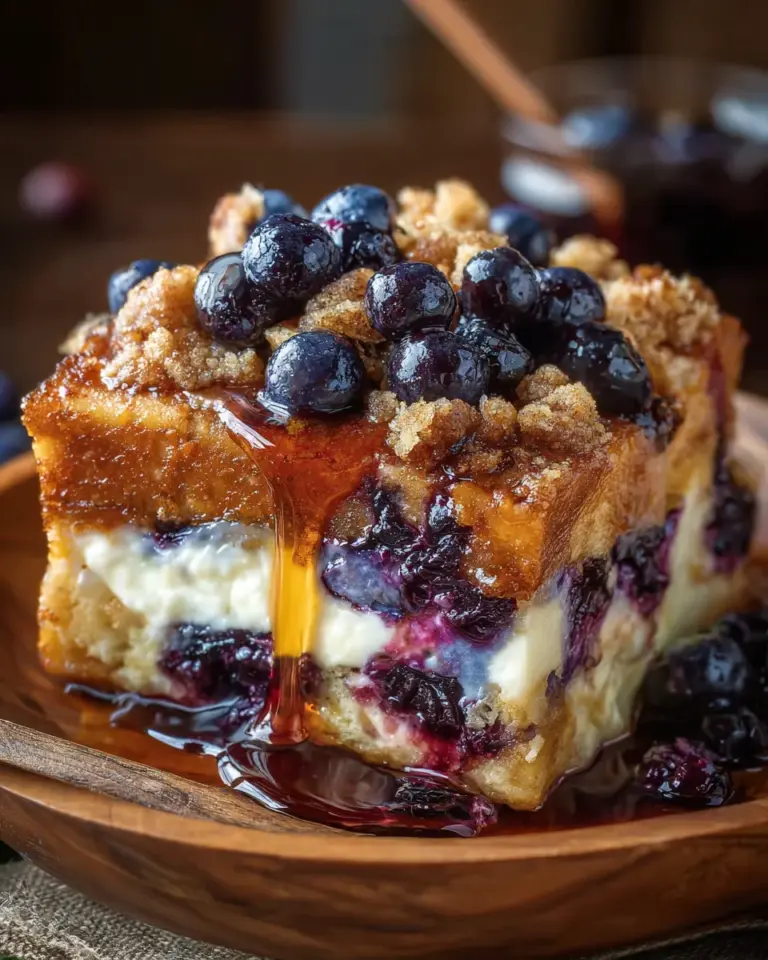 Blueberry Cream Cheese French Toast