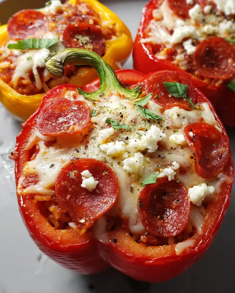 Pizza Stuffed Peppers Dinner