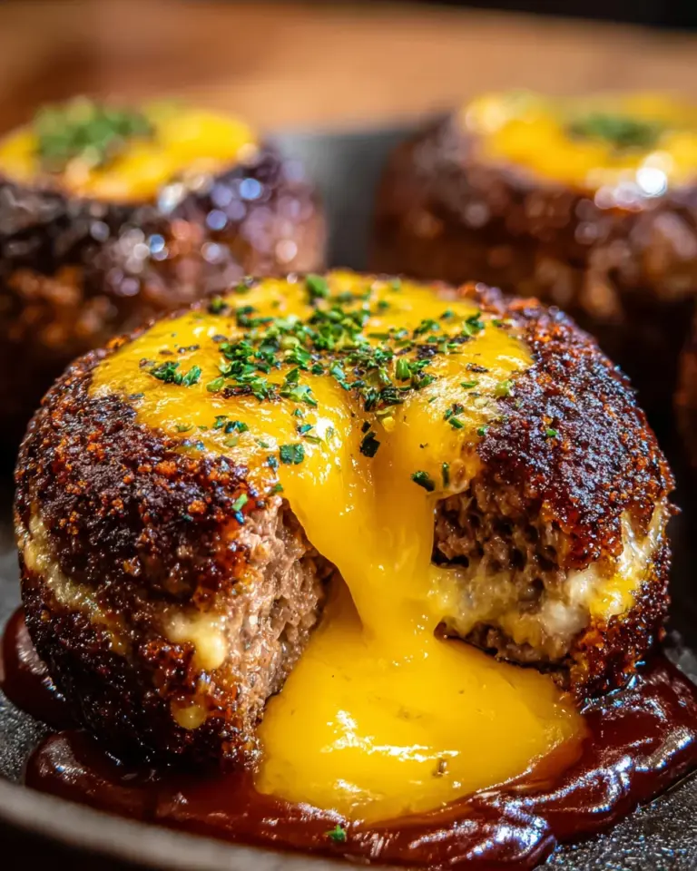 Cheeseburger Lava Cake Molten Melt: Irresistible Treat!