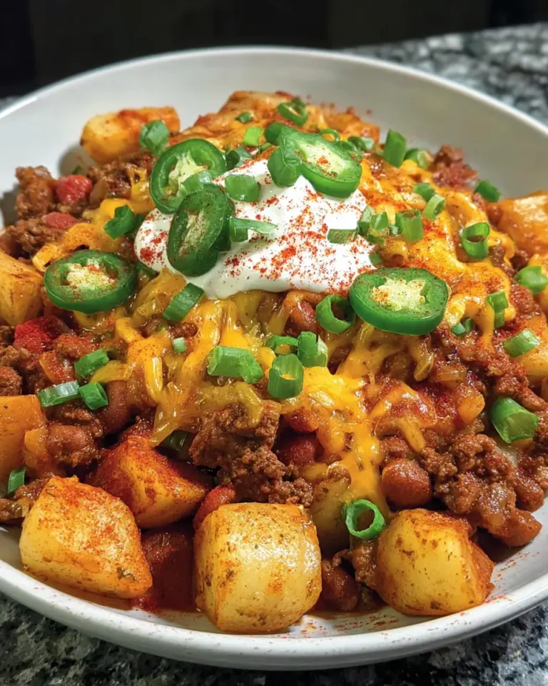 Chili Cheese Potato Skillet