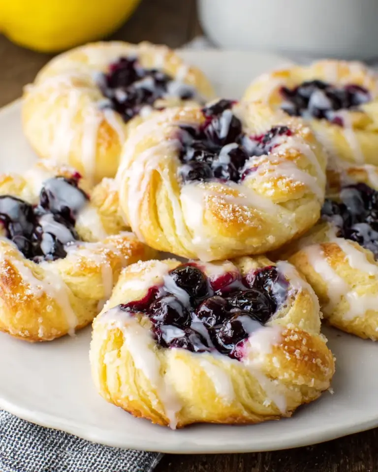Homemade Blueberry Lemon Danish: A Tasty Delight Awaits!