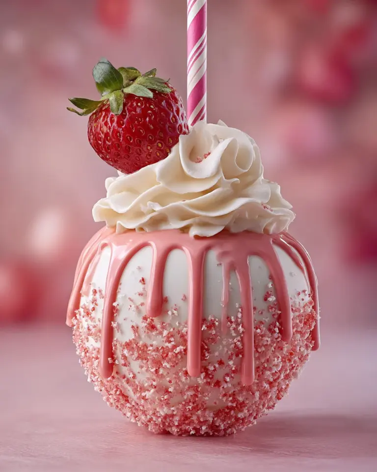 Strawberry Crunch Cheesecake Candy Apples: A Tasty Treat!