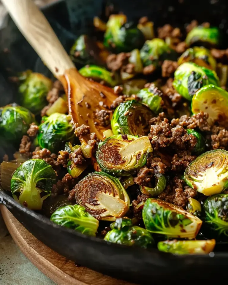Ground Beef and Brussels Sprouts: A Flavorful Delight!