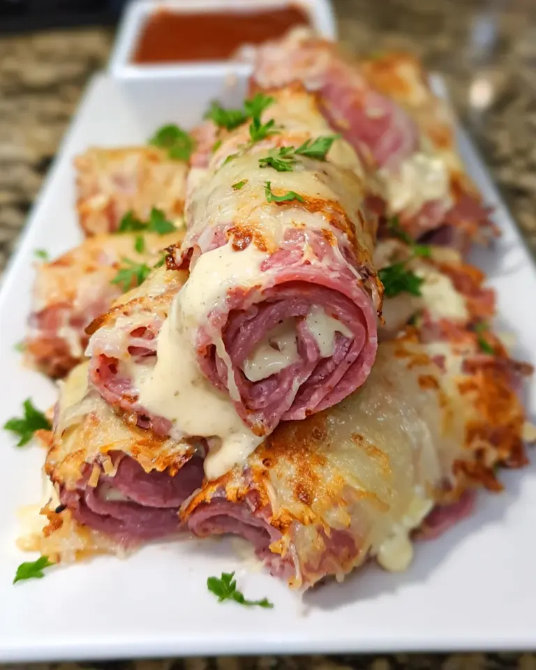 Keto Crispy Reuben Roll-Ups: A Delightfully Easy Dish!