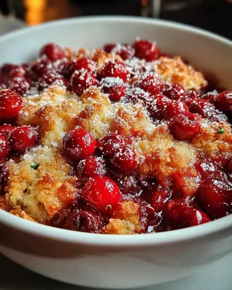 Crispy Cranberry Cobbler