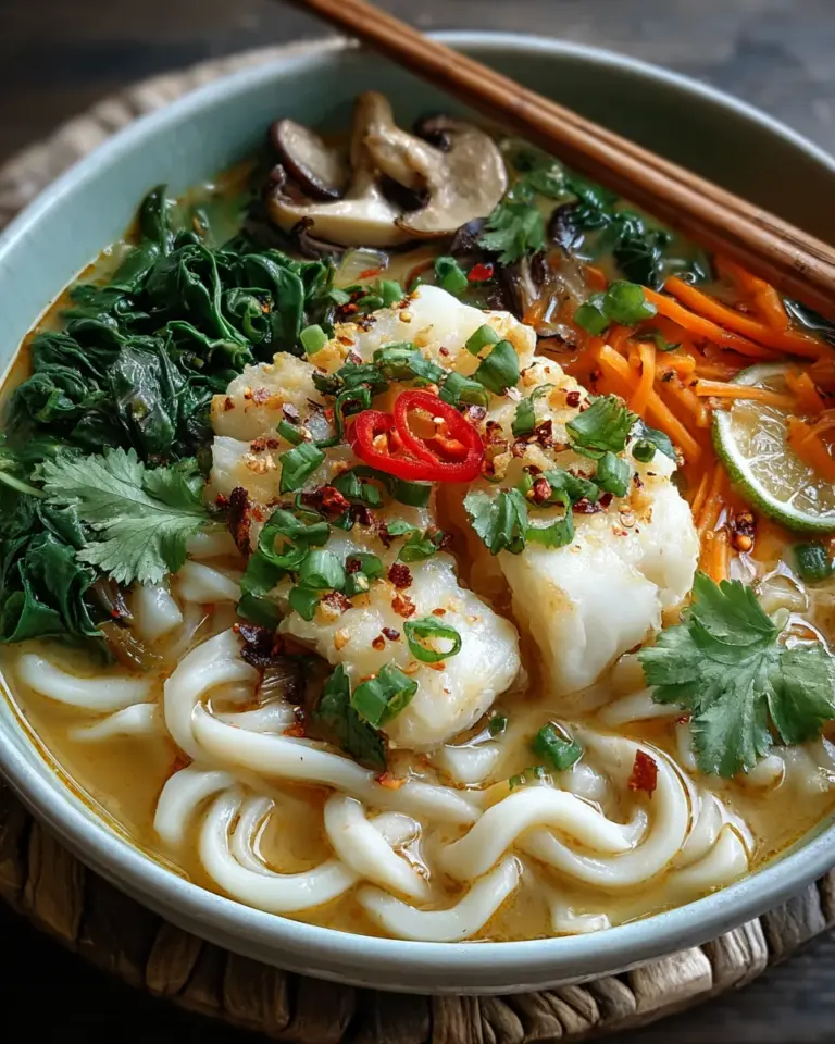 Coconut Cod Noodle Bowl: A Flavor-Packed Delight!