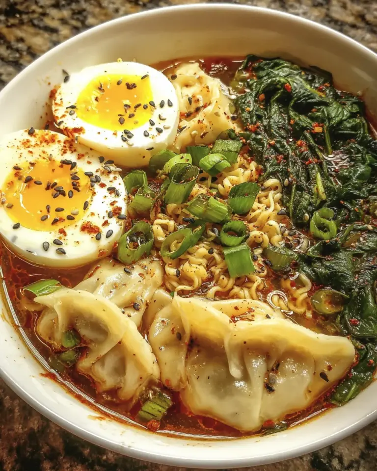 Dumpling Ramen Bowl Soup: A Quick Comfort Dish!
