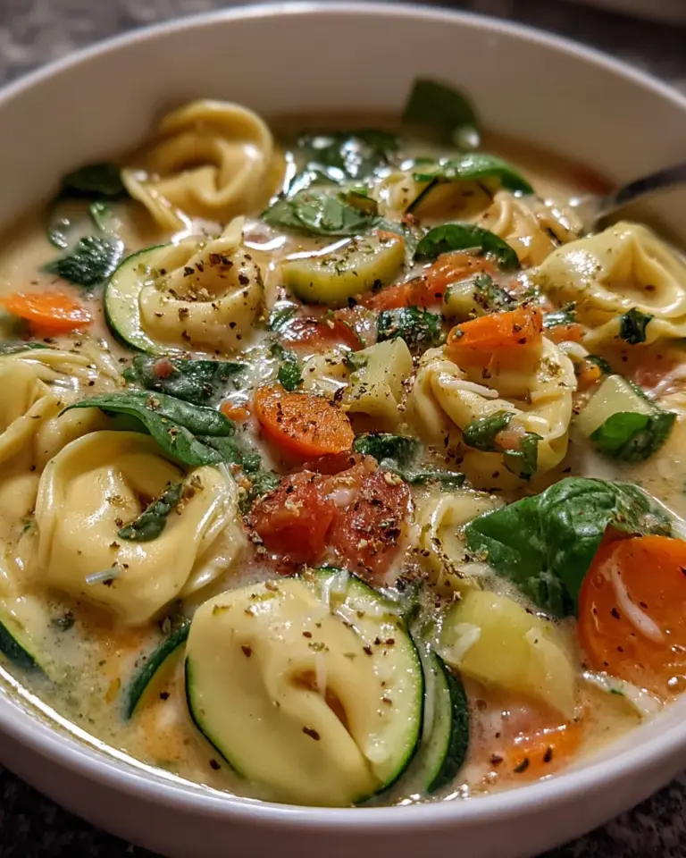 Creamy Vegetable Tortellini Soup is a must-try dish!
